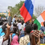 A large crowd calling for France to leave Niger gathered near the capital on Friday